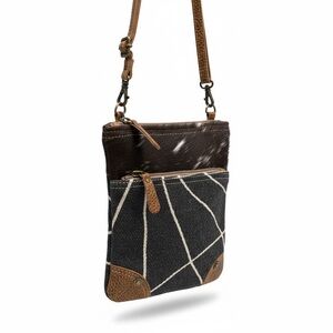 Myra Bag Brown and Tan Crossbody